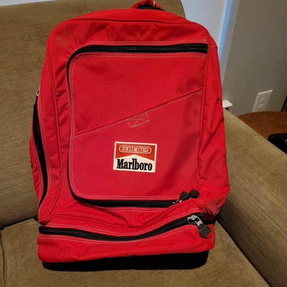Marlboro Cigarettes' Vintage Backpack Tote - Picture 1 of 3